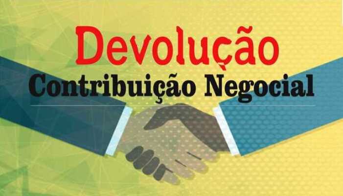 DEVOLUÇÃO DA CONTRIBUIÇÃO NEGOCIAL
