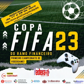 Copa Contraf/CUT FIFA 2023 - Etapa Estadual FEDERA-RJ, inscrições até sexta-feira 28/04