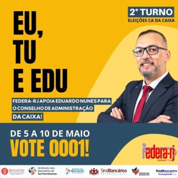 Eduardo Nunes vai disputar o segundo turno para CA da Caixa