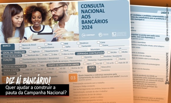 Categoria bancária responde à consulta sobre os temas prioritários da Campanha Nacional deste ano