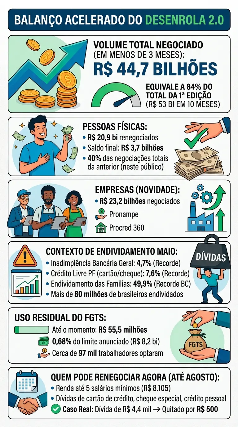 Desenrola 2.0 acelera ritmo de renegociações