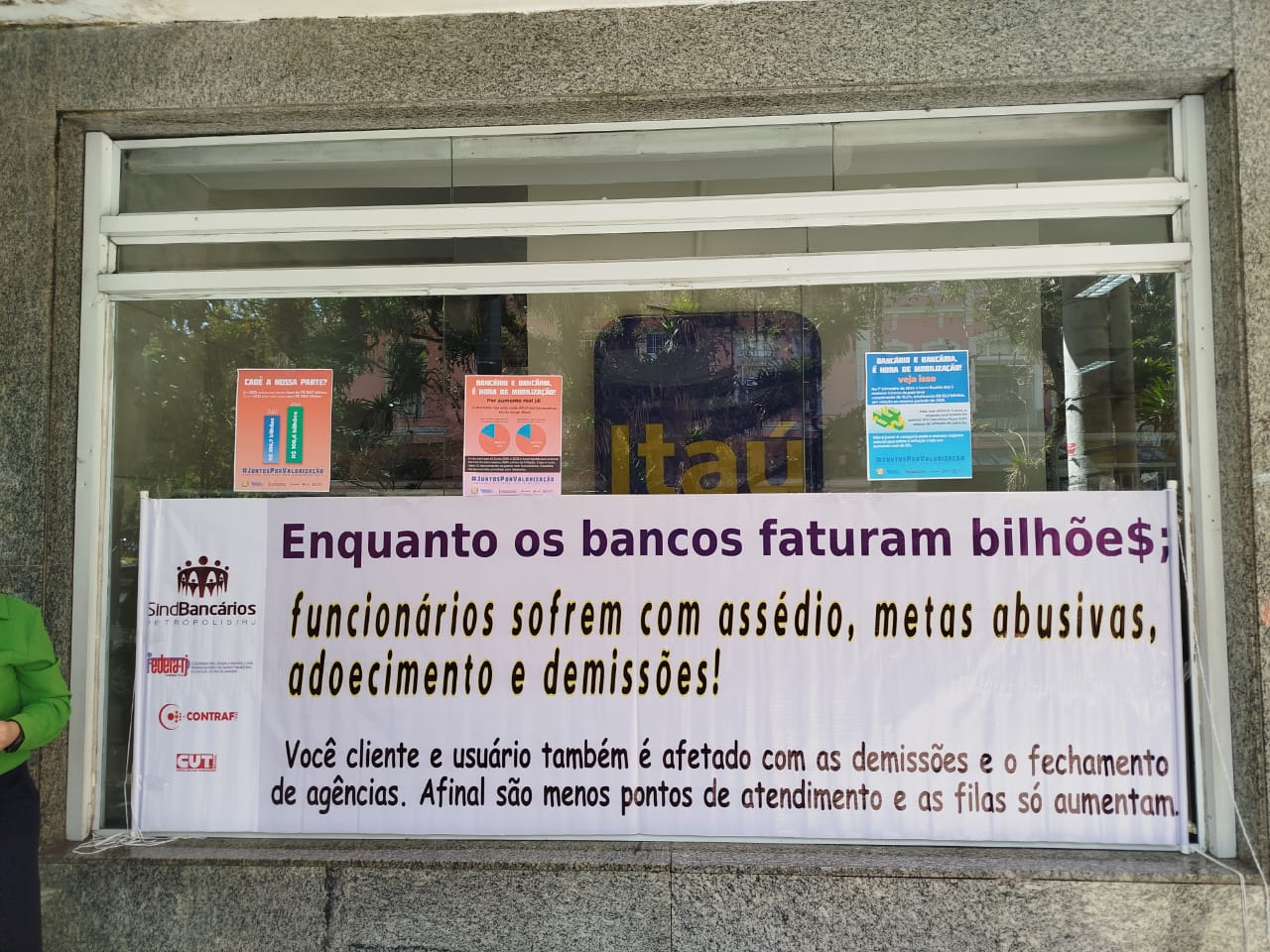 Categoria bancária realiza dia nacional de luta por proposta digna nesta quinta (15)