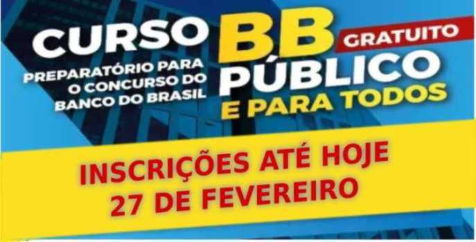 Sindicato oferece curso preparatório gratuito para  concurso do BB
