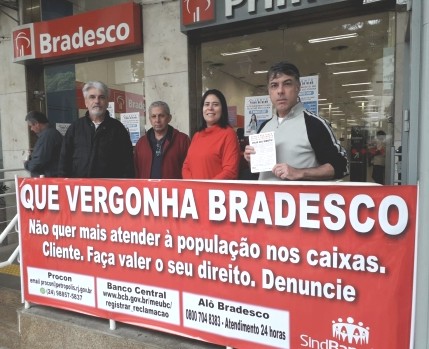 Dia Nacional de Luta contra as demissões no Bradesco