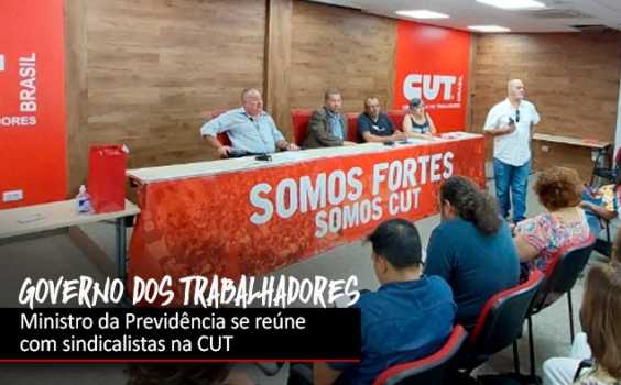 Ministro da Previdência visita a CUT
