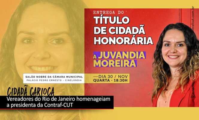 Presidenta da Contraf-CUT recebe título de cidadã carioca