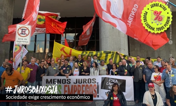 Campanha por juros baixos segue, com protestos nesta terça