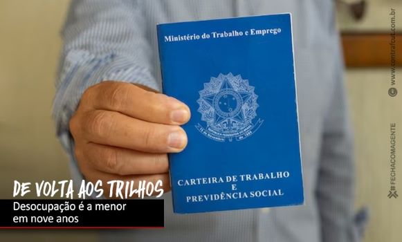 Desemprego cai a 7,4% no último trimestre de 2023