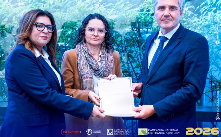 Categoria bancária entrega minuta de reivindicações à Fenaban
