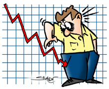 Inadimplência diminui, mas  os spreads continuam em alta