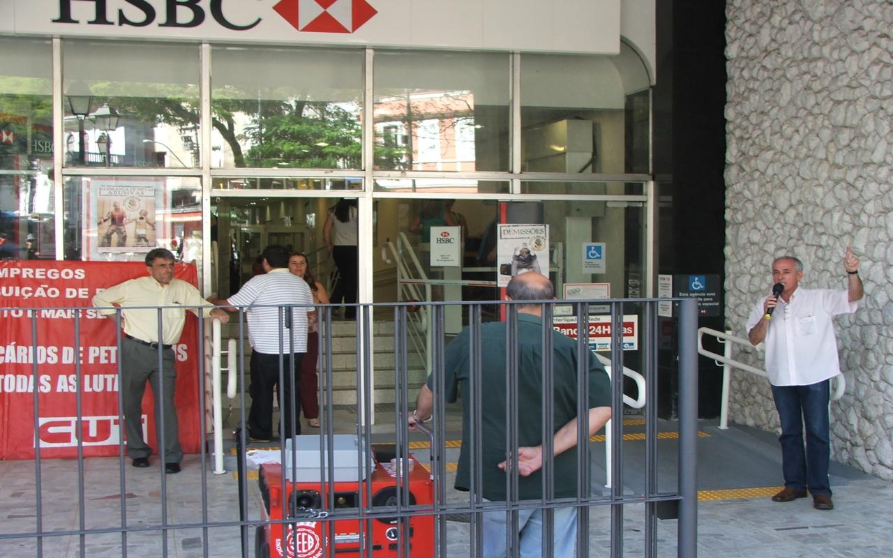 Bancários do HSBC continuam na luta