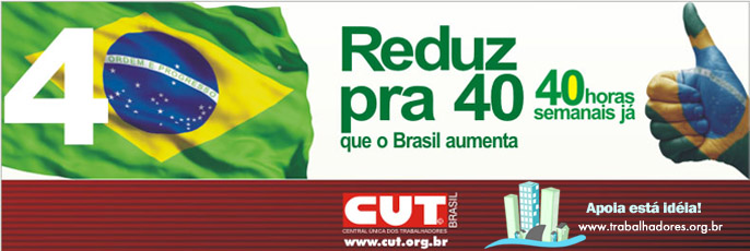 CUT promove mobilização pela redução da jornada