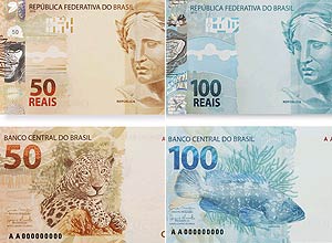 Novas cédulas de R$ 50 e R$ 100  começam a circular hoje