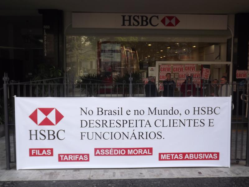 Sindicato paralisa HSBC