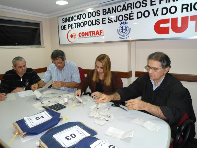 Chapa Bancários-CUT é eleita com 95,38% dos votos