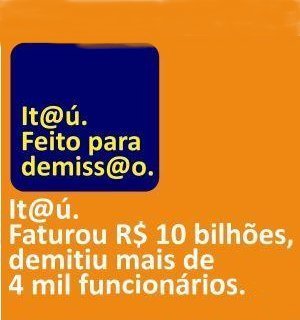Lançada campanha de mídia para denunciar o Itaú Unibanco