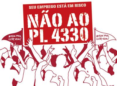 Aumenta a pressão contra o PL 4330