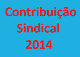 EDITAL DE CONTRIBUIÇÃO SINDICAL -  EXERCÍCIO DE 2014                