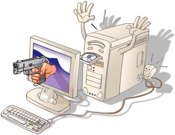 Internauta atacado por vírus bancários