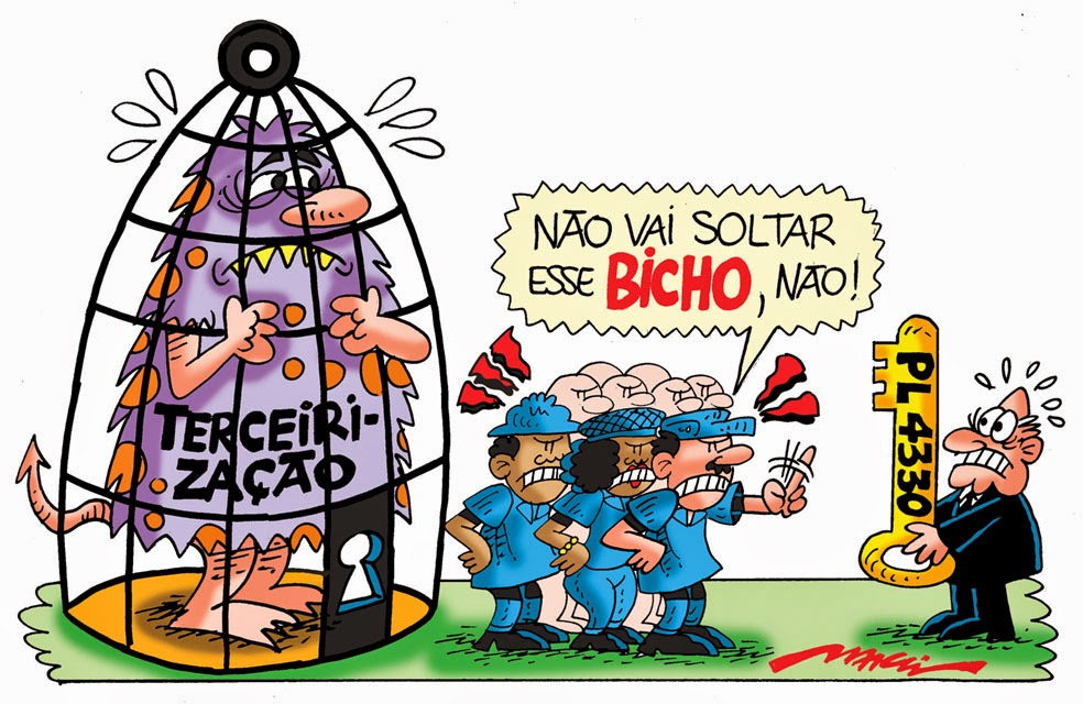 Protestos mostraram mobilização contra terceirização e ajuste