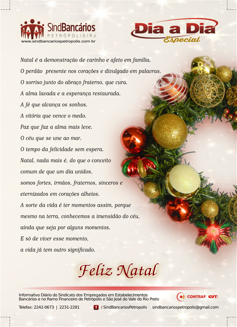 MENSAGEM DE NATAL