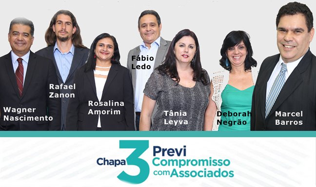 Chapa 3 da Previ, vence eleição