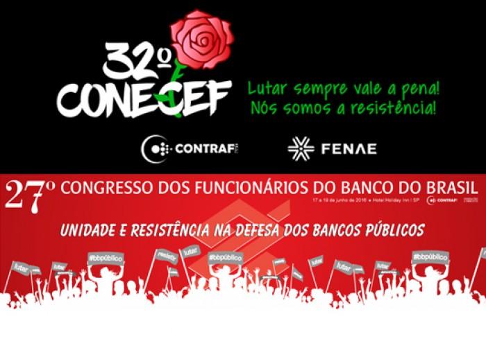 Abertura conjunta do 32º Conecef e do 27° CNFBB reafirma unidade e resistência