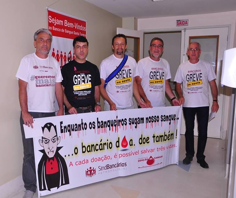 PIQUETE SOLIDÁRIO - Bancários Iniciam Campanha de Doação de Sangue