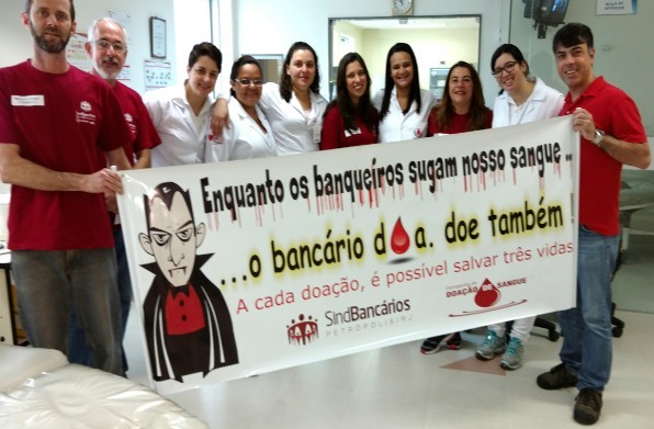 Bancários Iniciam Campanha de Doação de Sangue
