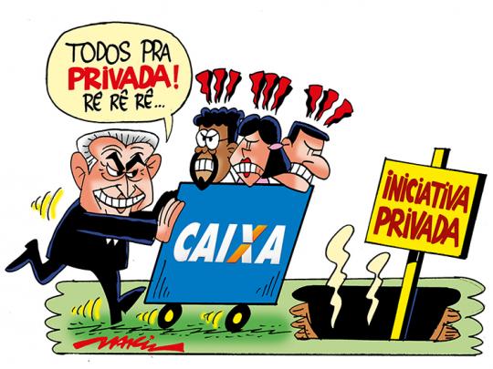 Temer quer anunciar privatização da Caixa