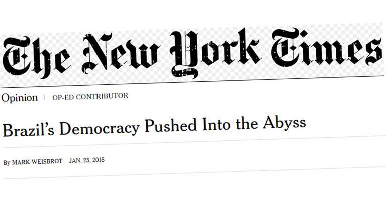 New York Times: democracia no Brasil empurrada para o abismo
