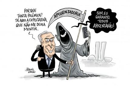 Temer usa dinheiro público para acabar com a aposentadoria