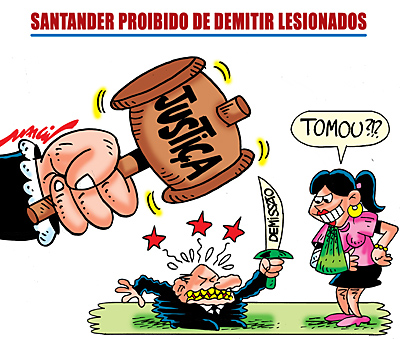 Santander desrespeita funcionário lesionado