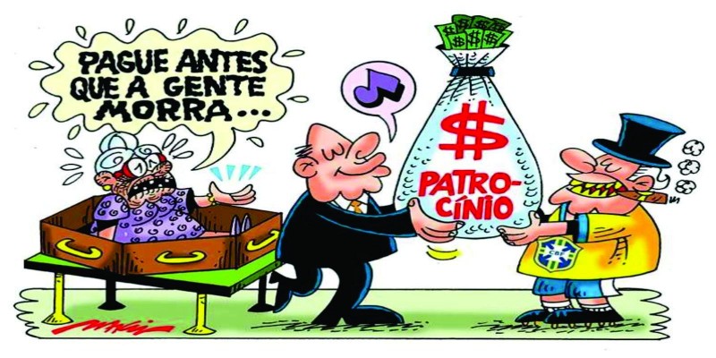 Itaú gasta milhões com a CBF, mas se recusa a pagar aposentados