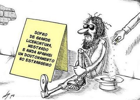 Ensino superior não garante bons salários no país