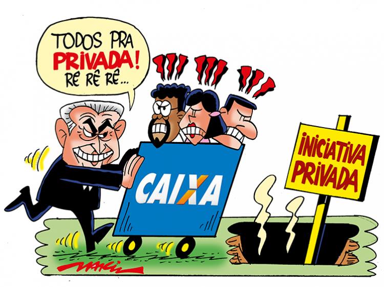 Caixa adota política do mercado