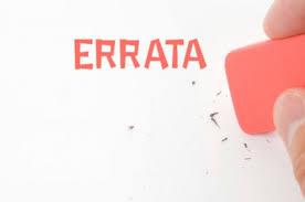 E R R A T A
