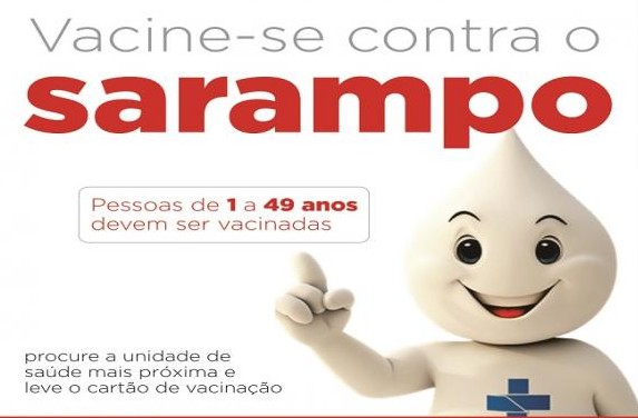 Sarampo: Prefeitura fará vacinação inclusive aos sábados
