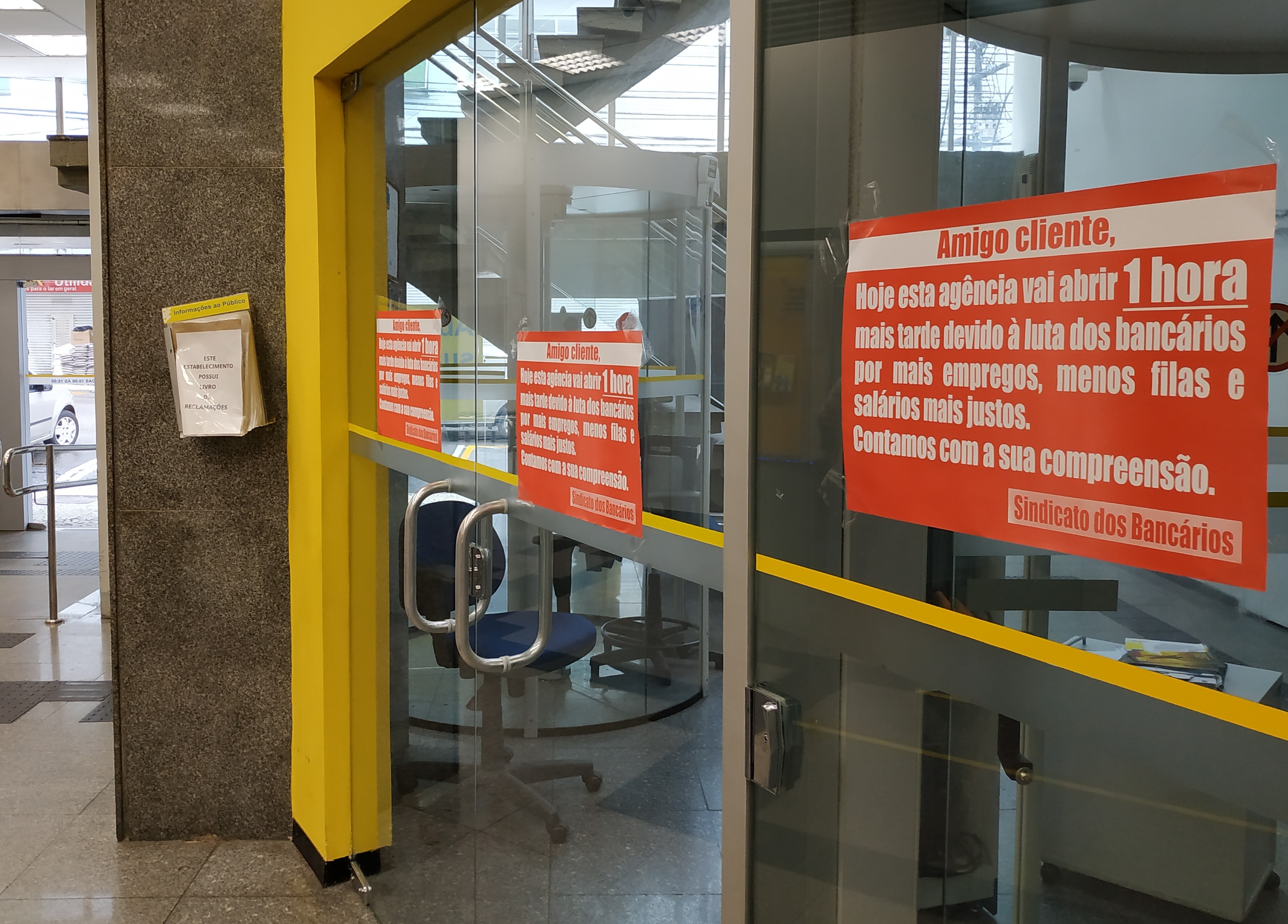 Dia de luta contra a reestruturação no Banco do Brasil