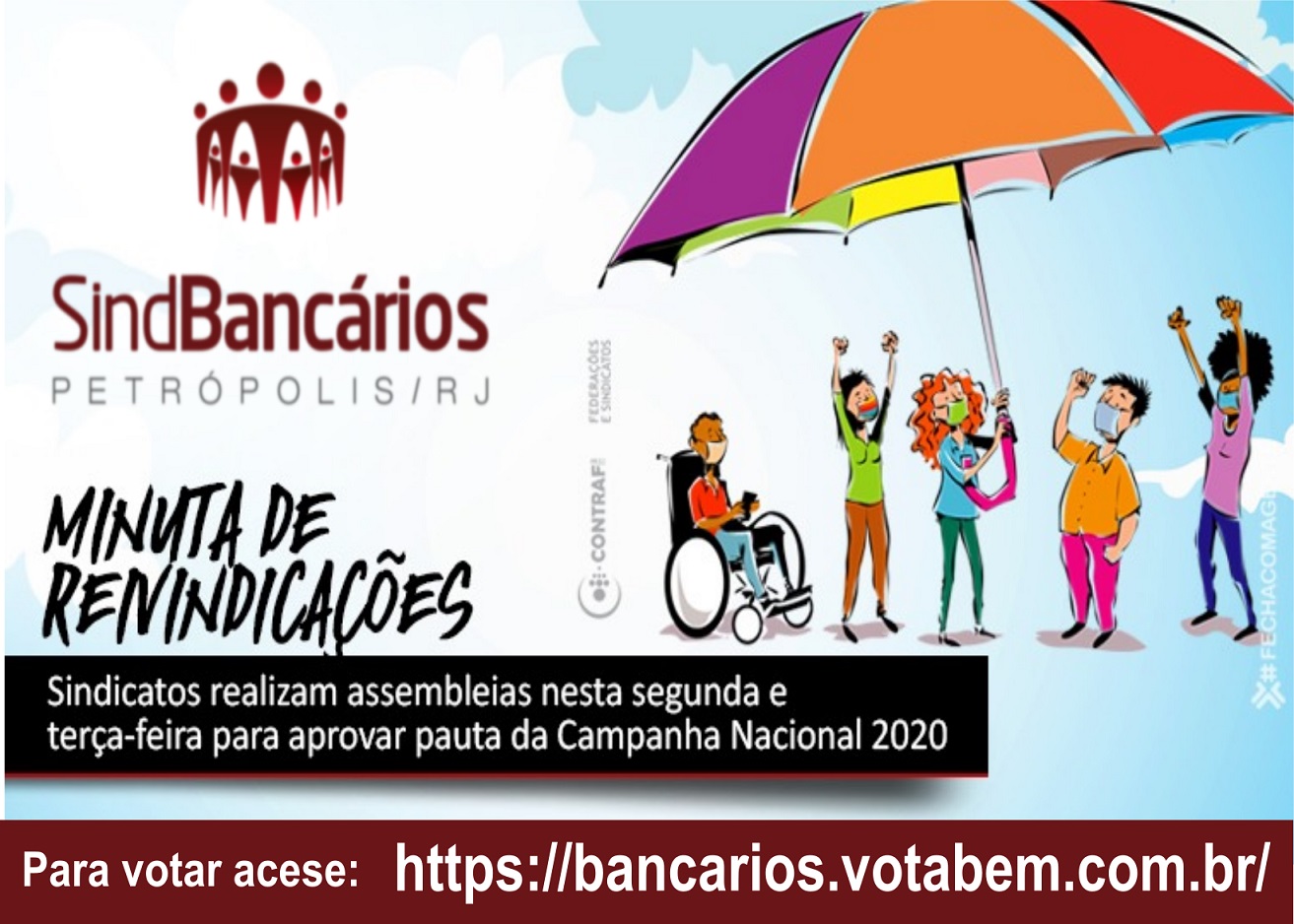 Bancários realizam assembleias para aprovarem minuta de reivindicações