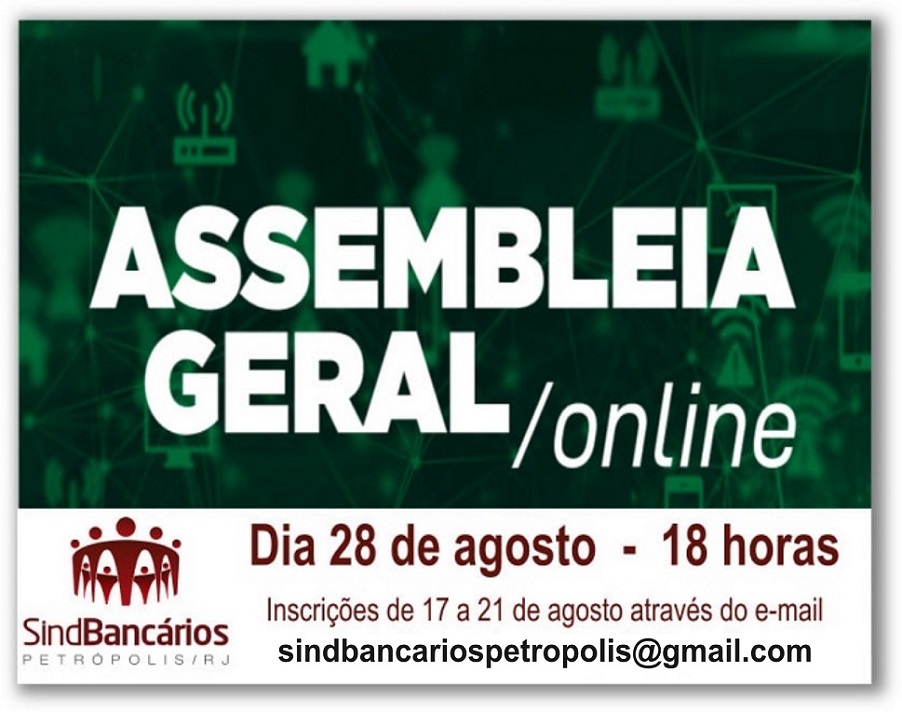 Assembleia Geral Eleitoral SindBancários Petrópolis