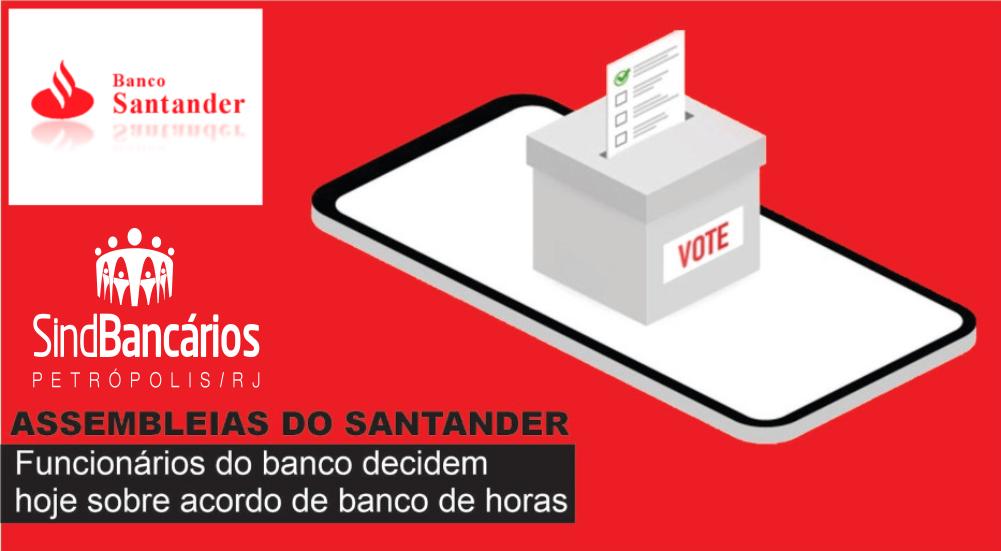 Assembleia decide sobre compensação de horas no Santander