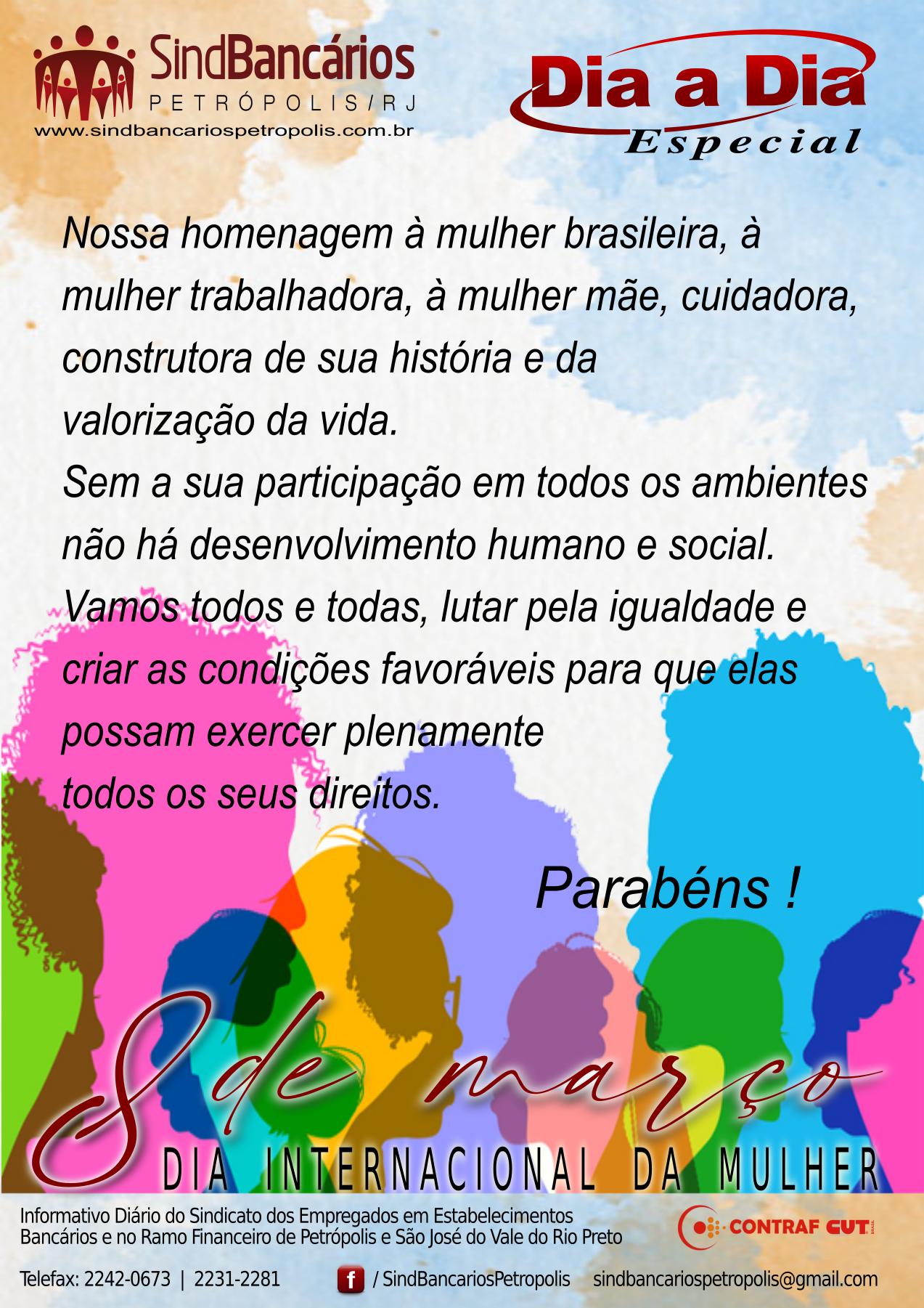 DIA INTERNACIONAL DA MULHER