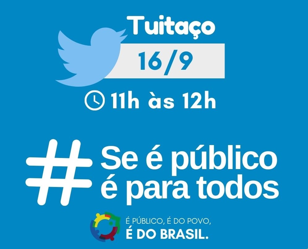 Hoje tem tuitaço em defesa das empresas e bancos públicos