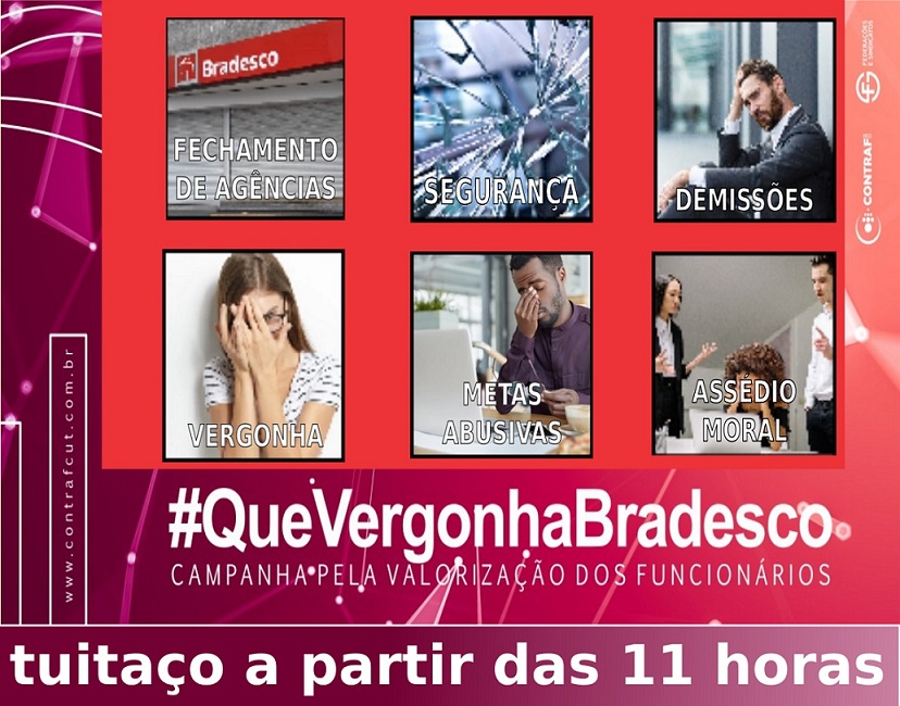 Tuitaço contra as demissões no Bradesco
