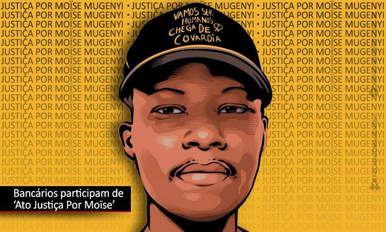 Contraf-CUT participa de ‘Ato Justiça Por Moïse’