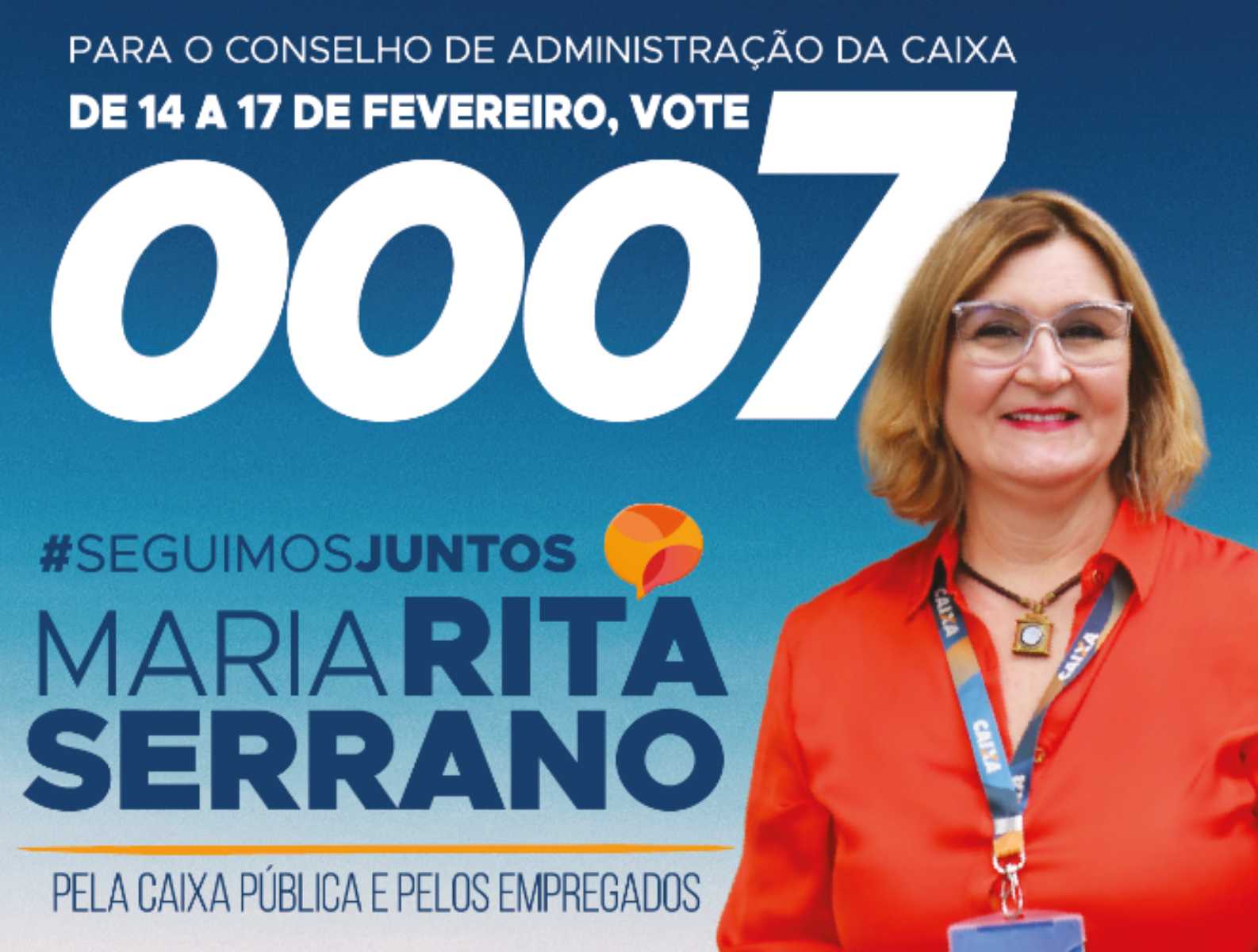 Votar em Rita Serrano é defender a Caixa pública e social