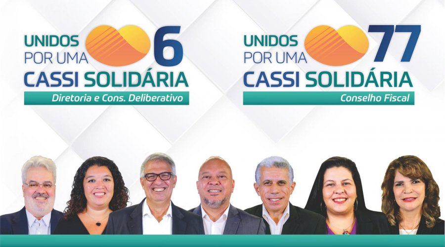 Eleições Cassi 2022: Sindicato apoia chapas 6 e 77