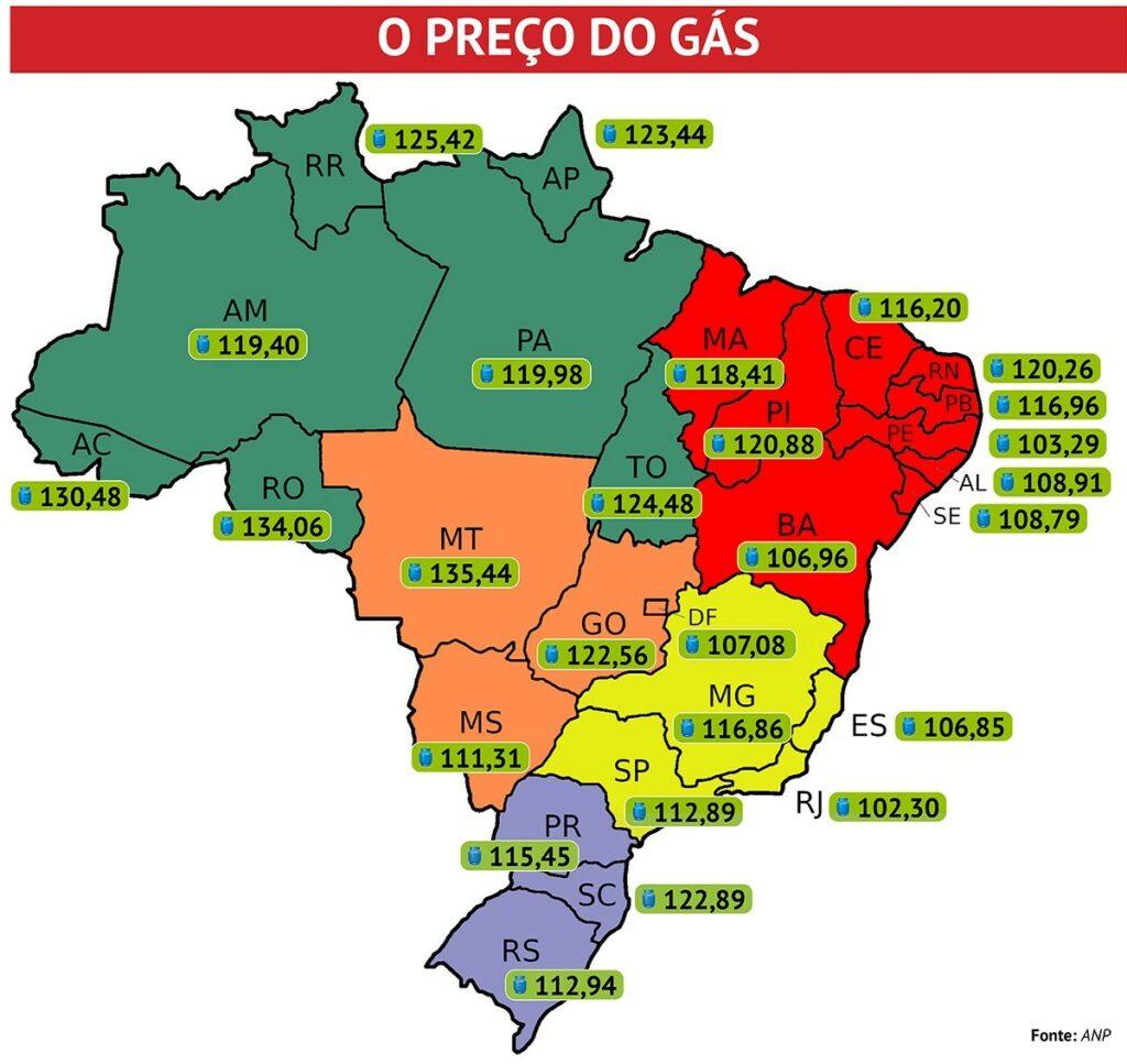Botijão de gás chega a custar R$ 160