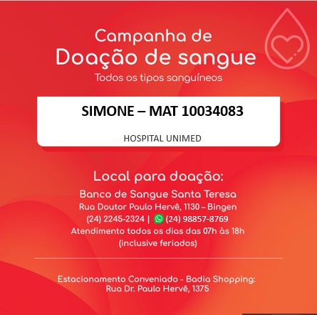 DOAÇÃO DE SANGUE